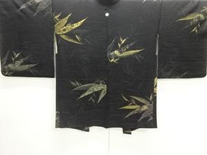 笹模様織り出し一つ紋羽織